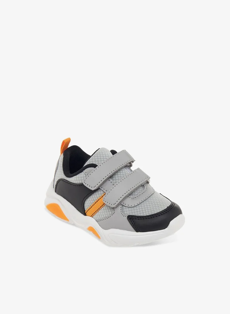 LBL by Shoexpress Boys Panelled Sneakers with Hook and Loop Closure