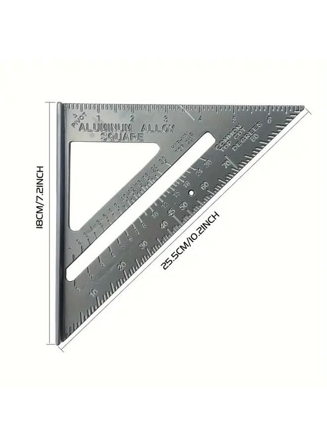 7 Inch Aluminum Triangle Ruler Angle Square For Precise 90 Degree Measurement - Image 4