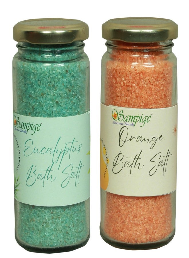 Sampige Revitalize & Relax: Sampige Orange and Eucalyptus Bath Salt|Bath salt Orange and Eucalyptus| Spa-like indulgence|250 * 2(500 gram) - Image 1