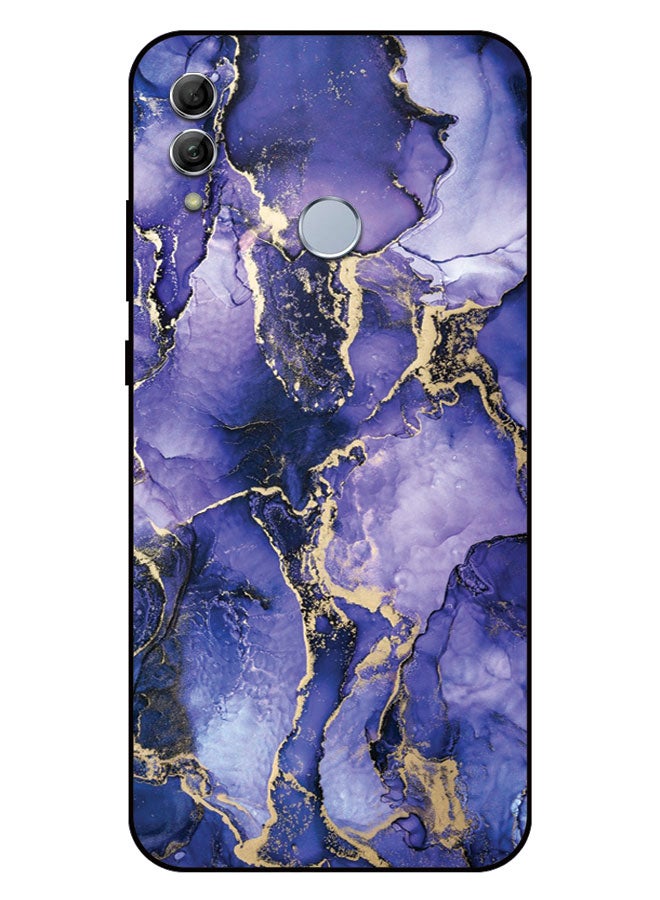 الصيد العين غطاء حماية مطبوع لهاتف Honor 10 Lite - ملمس رخامي أزرق - Image 1