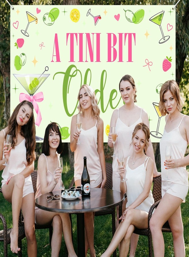 افيزانو لافتة Avezano A Tini Bit Older لحفلات بار Martini وديكورات حفلات A Tini Bit Older لحفلات أعياد الميلاد وحفلات توديع العزوبية وحفلات الزفاف ومستلزمات الحفلات (6 × 3.6 قدم) - Image 4