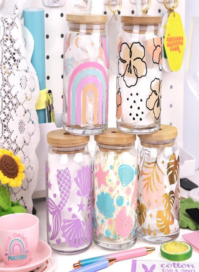 WRAPXPERT Boho Color Permanent Vinyl Sheets - 12 Sheets Bundle 12"x12" Pastel Colors Craft Vinyl Sheets Glossy Adhesive Vinyl Craft Cutters DIY Projects - Image 3