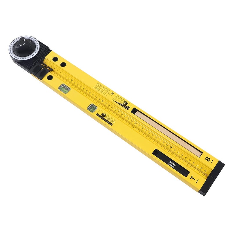 Durable Yellow ABS Woodworking Compass Scriber Tool For Industrial Marking On Log Material - Image 1