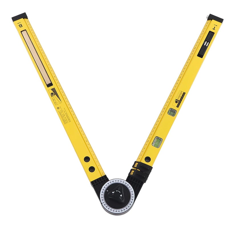 Durable Yellow ABS Woodworking Compass Scriber Tool For Industrial Marking On Log Material - Image 4