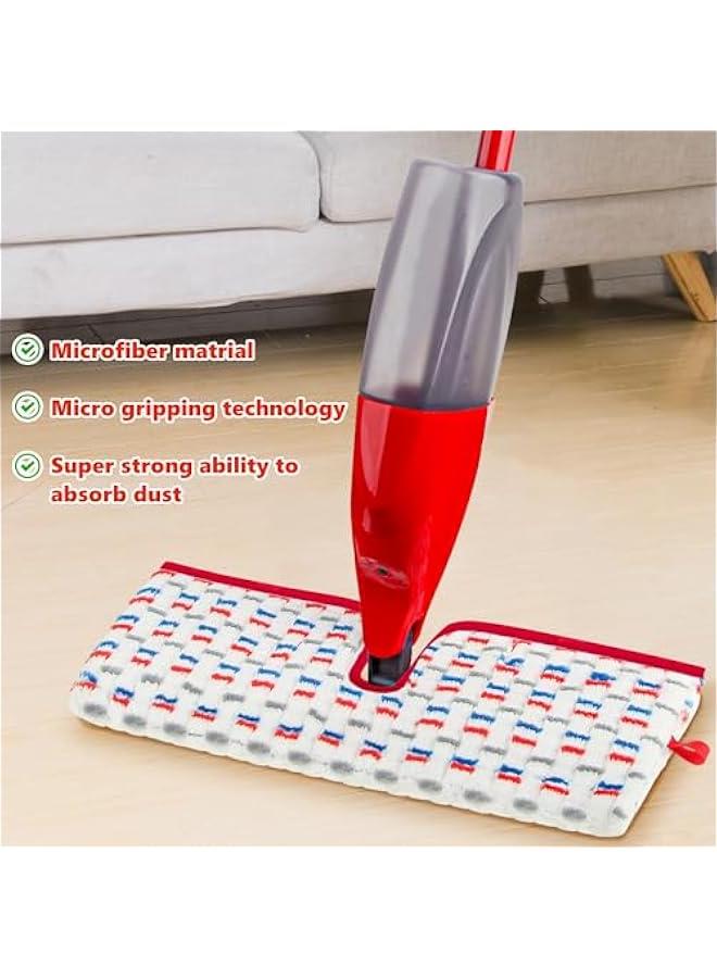 Arabest 4 Pack Mop Refill Pads Compatible with O-Cedar ProMist MAX Spray Mop Reusable Pads Refills Microfiber Replacement Heads Dry Wet Use Double Sided Machine Washable for All Surface Floor Cleaning - Image 3