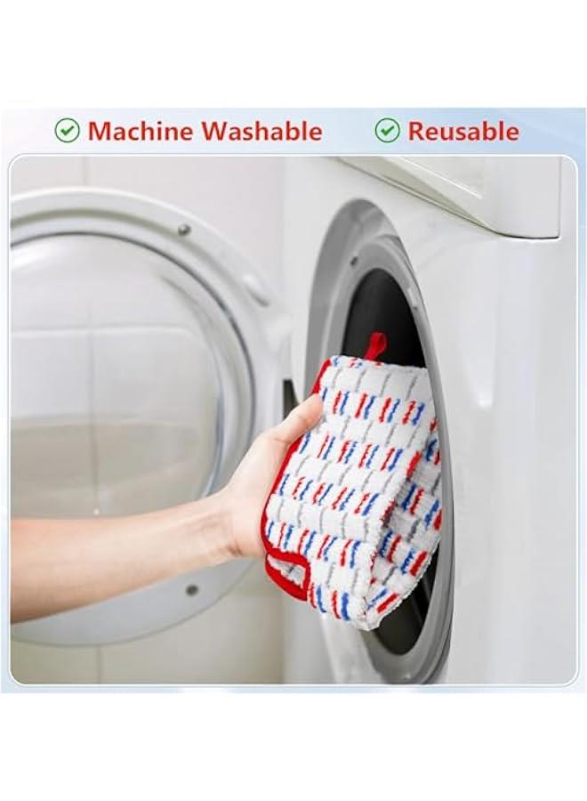 Arabest 4 Pack Mop Refill Pads Compatible with O-Cedar ProMist MAX Spray Mop Reusable Pads Refills Microfiber Replacement Heads Dry Wet Use Double Sided Machine Washable for All Surface Floor Cleaning - Image 4