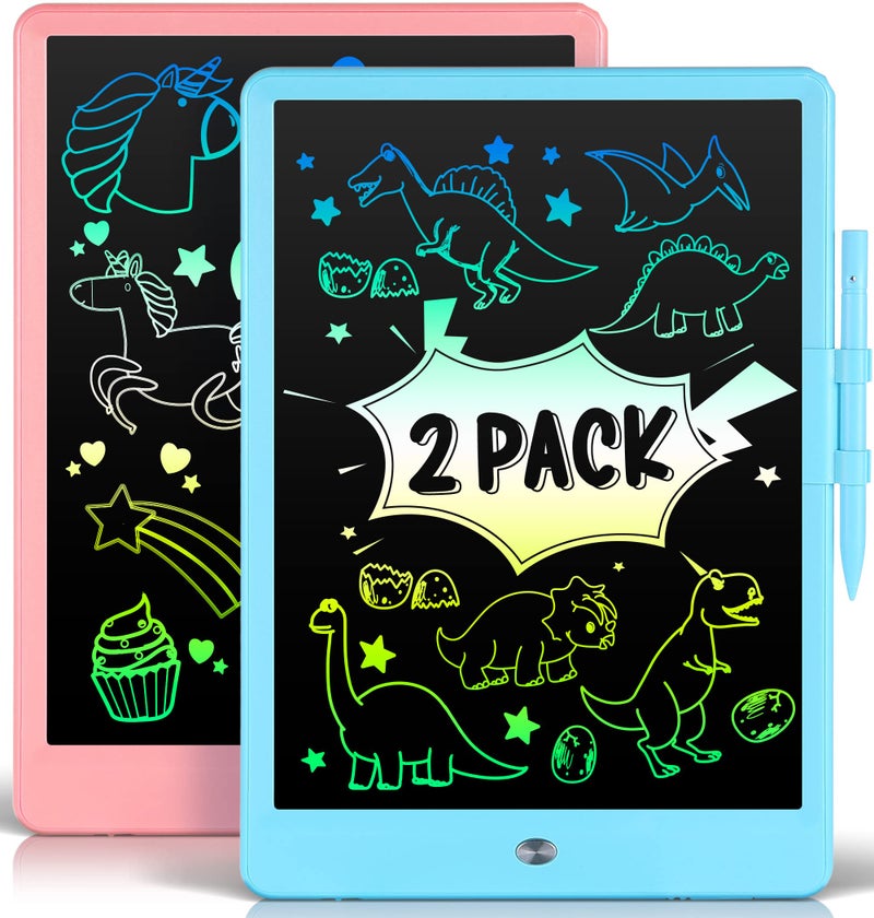 LEYAOYAO 2 Pack LCD Writing Tablet for Kids Doodle Board 10 Inch, Electronic Drawing Tablet Drawing Pads, LEYAOYAO Drawing Board Learning Educational Toddler Toy - Gift for 3-6 Years Old Boys Girls - Image 1