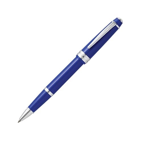 Cross Bailey Light Refillable Rollerball Pen Presented in a Everyday Gift Box - Medium Point, Black Ink, Polished Blue - Image 4