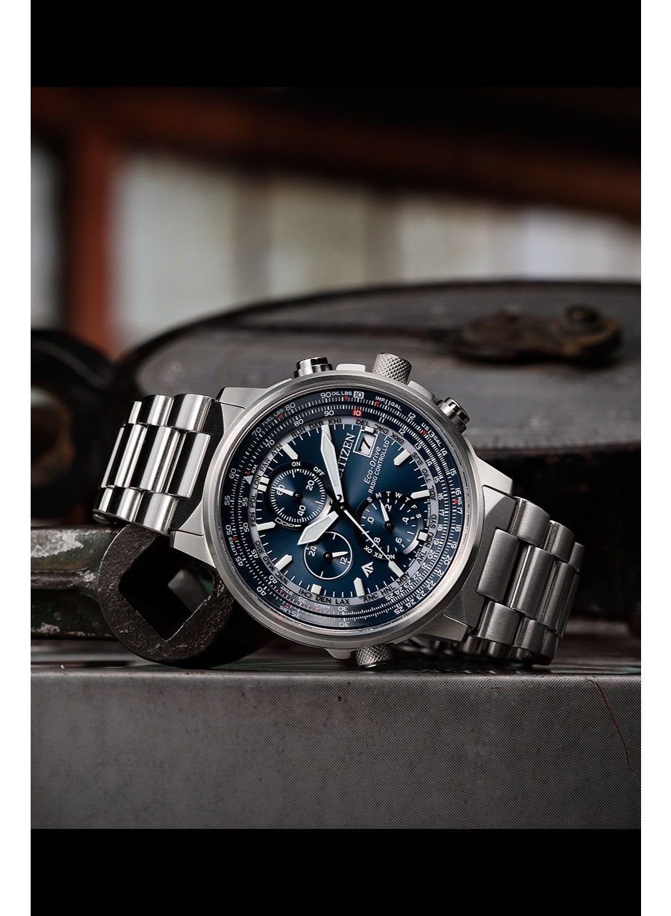 CITIZEN Promaster Sky Eco‑Drive AT8300‑58L, 41 mm Blue Dial