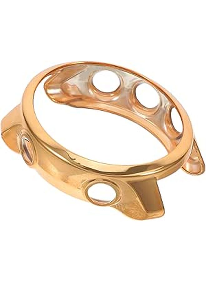Smartphone Electroplated Golden TPU Protective Shell Case Cover With Precise Cutouts Scratch Resistant Frame Fit Wristwatch Accessory - Image 1