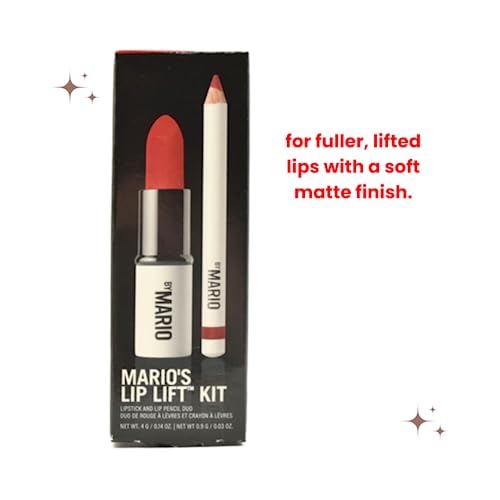 Makeup By Mario Mario's Lip Lift Kit - Power Red: Ultra Suede Lipstick in Alicia and Sculpting Lip Pencil in Niels - Image 5