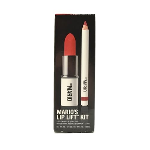 Makeup By Mario Mario's Lip Lift Kit - Power Red: Ultra Suede Lipstick in Alicia and Sculpting Lip Pencil in Niels - Image 1