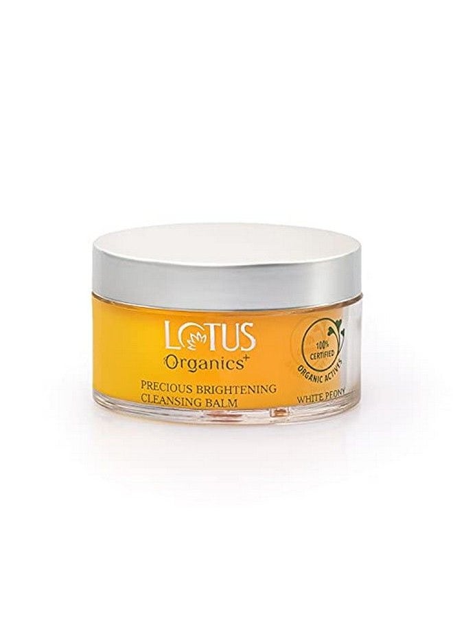 Lotus Organics+ - Precious Brightening Cleansing Balm ; 100% Organic White Peony ; Sulphate & Paraben Free ; All Skin Types ; 50G - Image 1