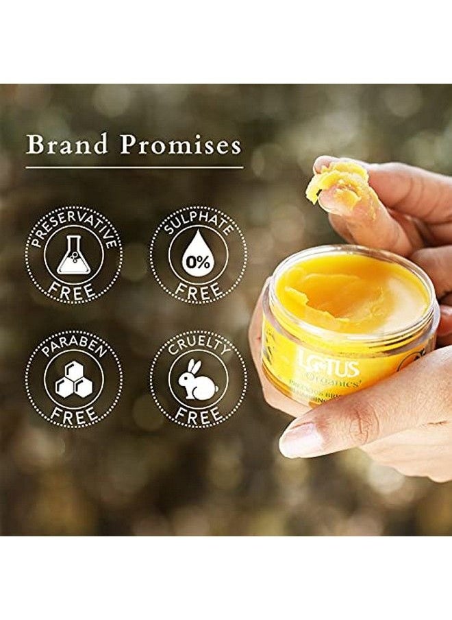 Lotus Organics+ - Precious Brightening Cleansing Balm ; 100% Organic White Peony ; Sulphate & Paraben Free ; All Skin Types ; 50G - Image 1