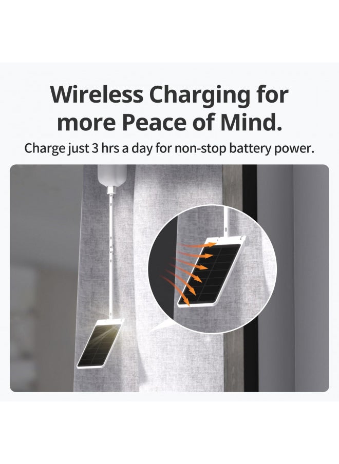 SwitchBot SwitchBot Solar Panel Charger for Curtain 3 - Performance Upgrade, Easy to Use, Support Low Light Charging, Smart Solar Panel Curtain 3 Rod/U Rail, Non-Stop Solar Power Supply  - Image 2
