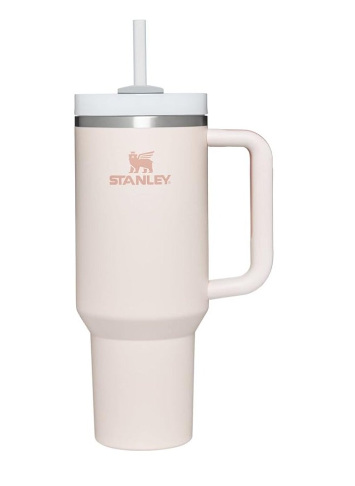 Stanley Stanley Quencher H2.0 FlowState Stainless Steel Vacuum Insulated Tumbler with Lid and Straw for Water, Iced Tea or Coffee, Smoothie and More, Rose Quartz, 40 oz  - Image 1