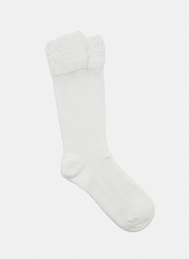FOREVER 21 Crochet-Trim Crew Socks  - Image 2