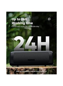 أنكوفو بلوتوث المتكلم ، HD الصوت ، لاسلكي محمول ، IPX5 للماء ، تصل إلى 24 ساعة وقت اللعب ، TWS الاقتران ، BT5.3 ، مناسبة للعائلة / الحزب / في الهواء الطلق / الشاطئ ، هدية عيد ميلاد  - Image 3
