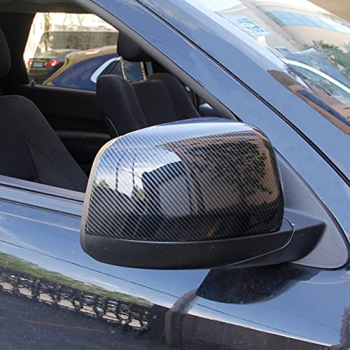 crosselec Carbon Fiber Side Door Mirror Cover Trim For 2011-2022 Dodge Durango - Image 4