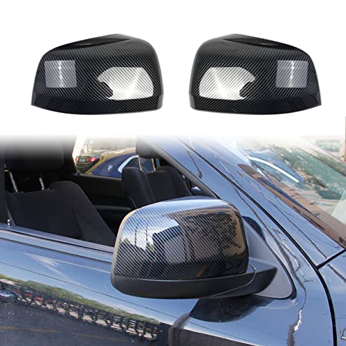 crosselec Carbon Fiber Side Door Mirror Cover Trim For 2011-2022 Dodge Durango - Image 1