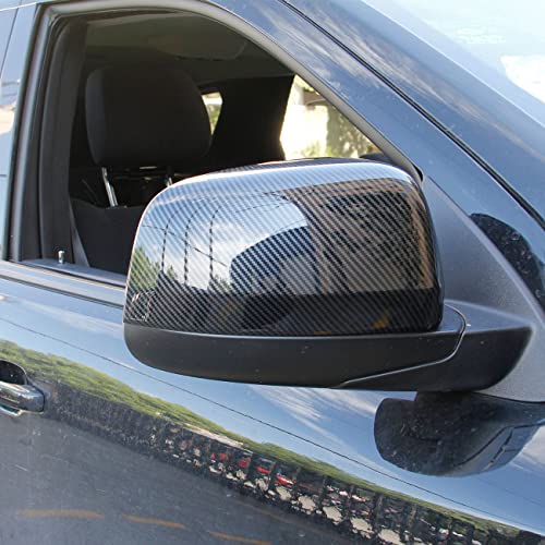 crosselec Carbon Fiber Side Door Mirror Cover Trim For 2011-2022 Dodge Durango - Image 2