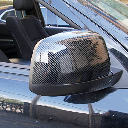 crosselec Carbon Fiber Side Door Mirror Cover Trim For 2011-2022 Dodge Durango - Image 3