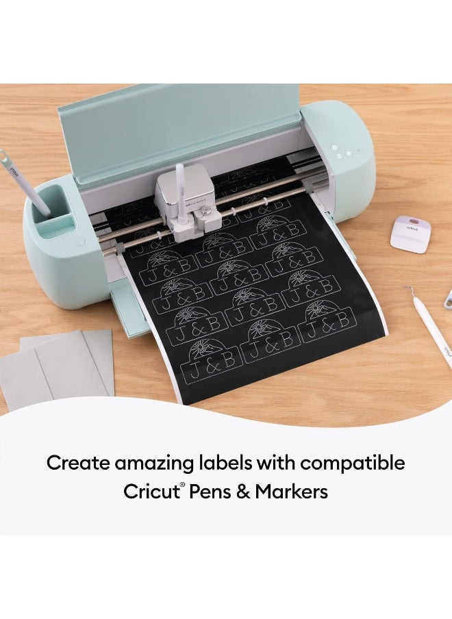 Cricut - Smart Label Writeable Vinyl Removable Black 0.9 M (3Ft) Self Adhesive Roll For Use With Explore 3 And Maker - Image 1