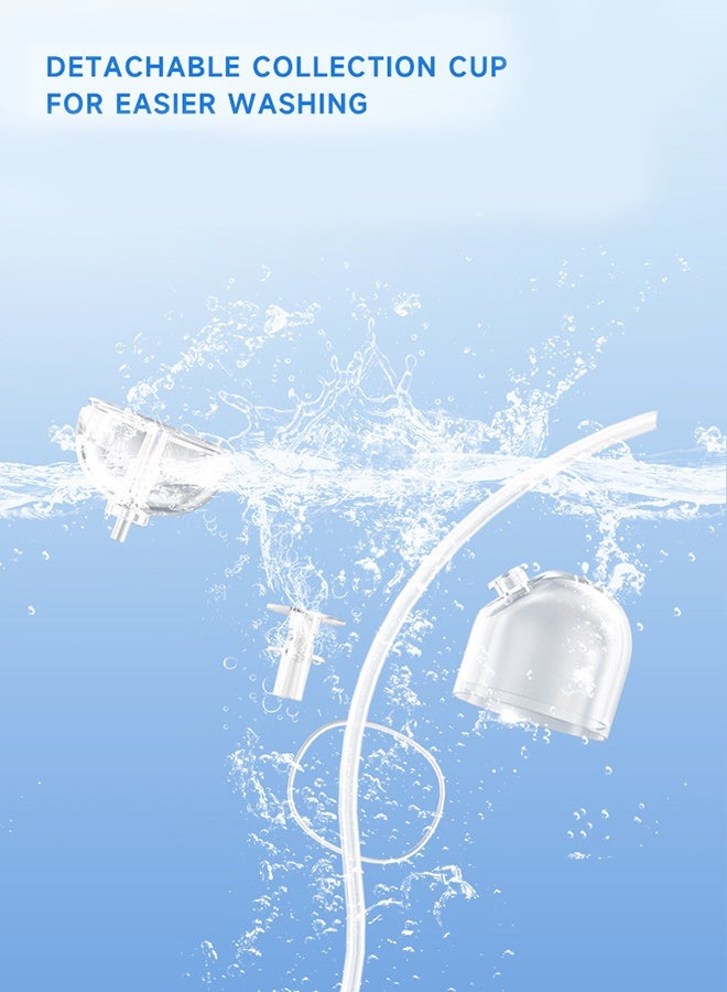 Baby Nasal Aspirator, Baby Nasal Aspirator Electric Nasal Cleaner, 3 Levels Of Suction, 3 Sizes Of Silicone Heads, With Music Soothing Function, Rechargeable - White, Newborn Baby Gift, Baby Shower Gift, Baby Essentials, Baby Healthcare, Nasal Congestion Relief, Baby Nose Cleaner - Image 5