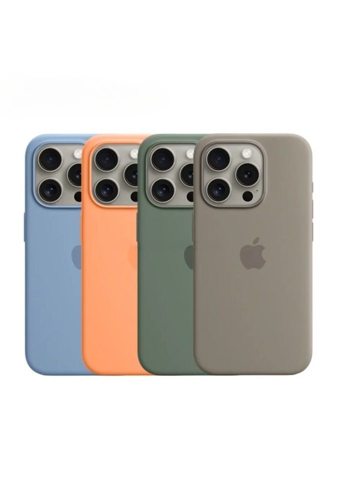 AROAQ Iphone Silicone Magnetic Case, Durable Silicone Case With Magsafe, Comfortable Soft Iphone Protection Case For Iphone 15 Pro Max, 15 Plus, Pro, ( Iris Color ) - Image 2