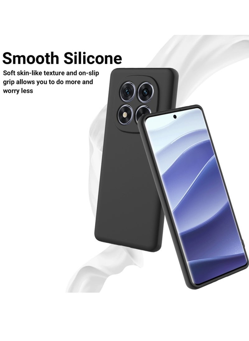 Raxoom Xiaomi Redmi Note 14 Pro 4G 2025 Premium Soft Liquid Silicone Case Cover â€“ Black, Slim, Shockproof, Non-Slip Grip, Durable Protection for Xiaomi Redmi Note 14 Pro - Image 4