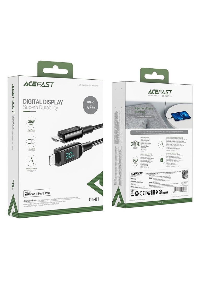 ACEFAST Charging Data Cable C6-01 USB-C to Lightning - Image 4