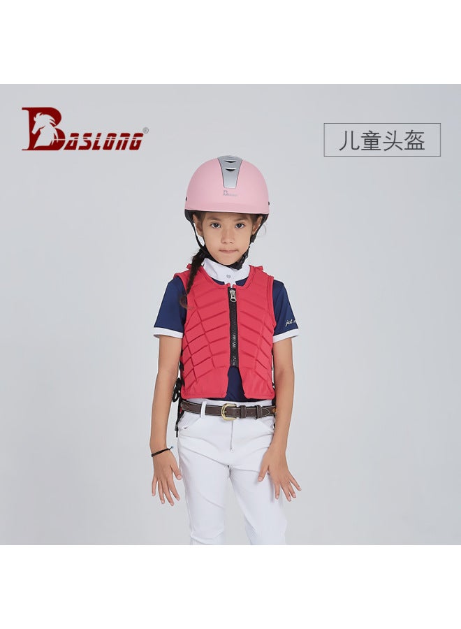 Pink Baslong Children's Equestrian Helmet Children's Riding Security Equestrian Helmet Children's Equestrian Equipment Helmet Multi-color