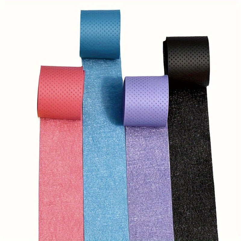 4Pcs Pink PU Sweat Absorbing Non Slip Replacement Grip Tape For Tennis Racket Badminton Fishing Rod With Shock Absorption - Image 4
