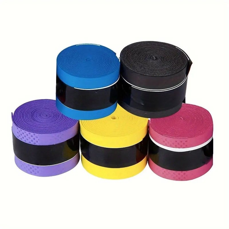 4Pcs Pink PU Sweat Absorbing Non Slip Replacement Grip Tape For Tennis Racket Badminton Fishing Rod With Shock Absorption - Image 2