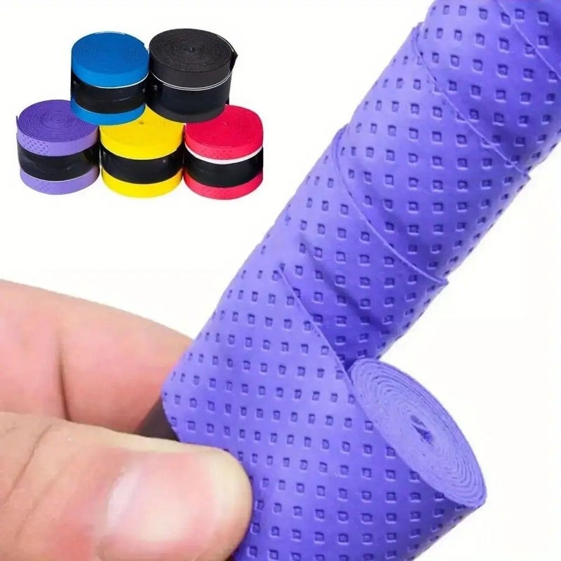 4Pcs Pink PU Sweat Absorbing Non Slip Replacement Grip Tape For Tennis Racket Badminton Fishing Rod With Shock Absorption - Image 1