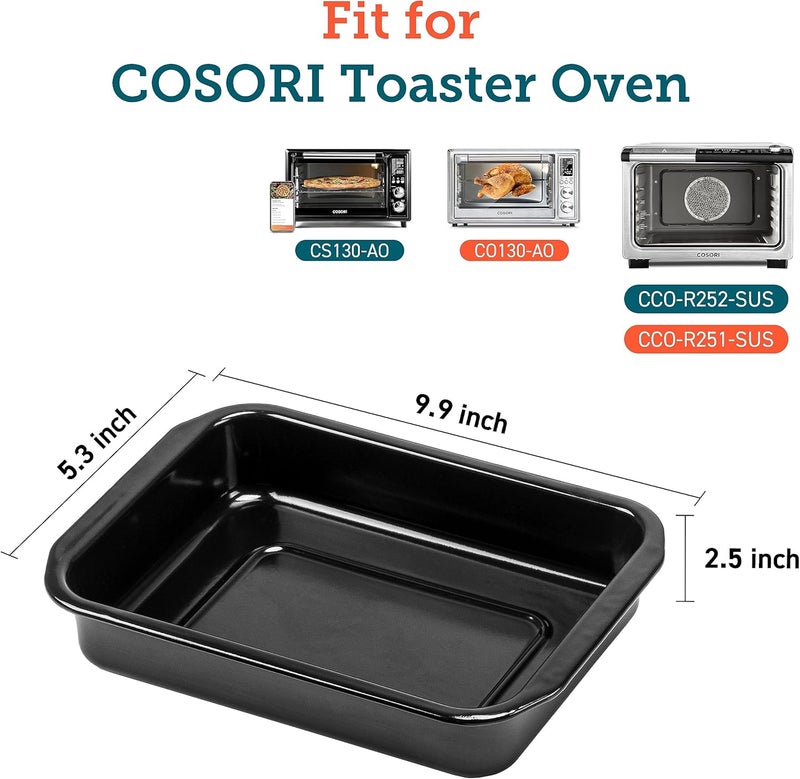 COSORI Oven Casserole Pan，Roast Pan for CCO-R252-SUS & CCO-R251-SUS，Air Fryer Toaster Oven Replacement Accessories - Image 2