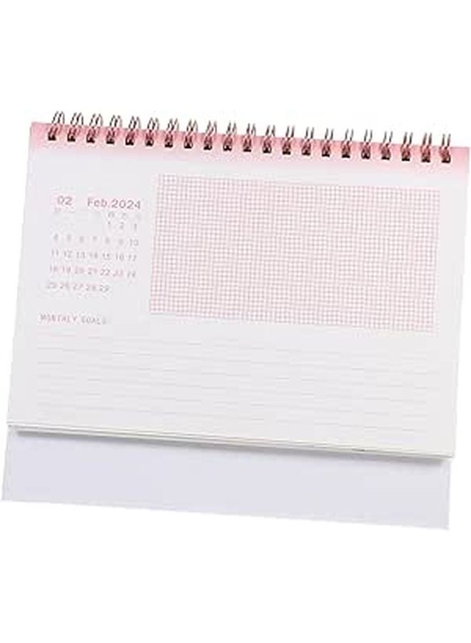 Minimalist Gradient Desk Calendar For Home Office Decor Easy Date Display Sturdy Binding - Image 1