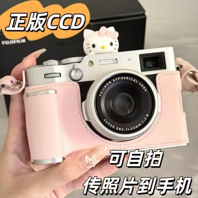 كاميرا رقمية بتقنية CCD ثنائية العدسات بتصميم رجعي مع فيديو عالي الدقة و8x زوم، مدمجة للأطفال والمبتدئين - Image 1