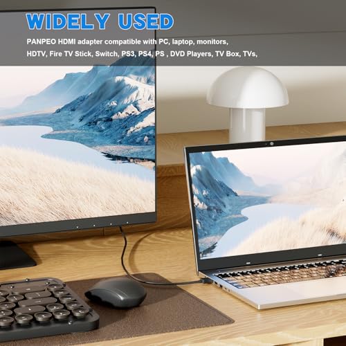 PANPEO 8K@60Hz Right Angle HDMI Adapter, 90 Degree and 270 Degree HDMI Adapter (4 Pack) - Image 4