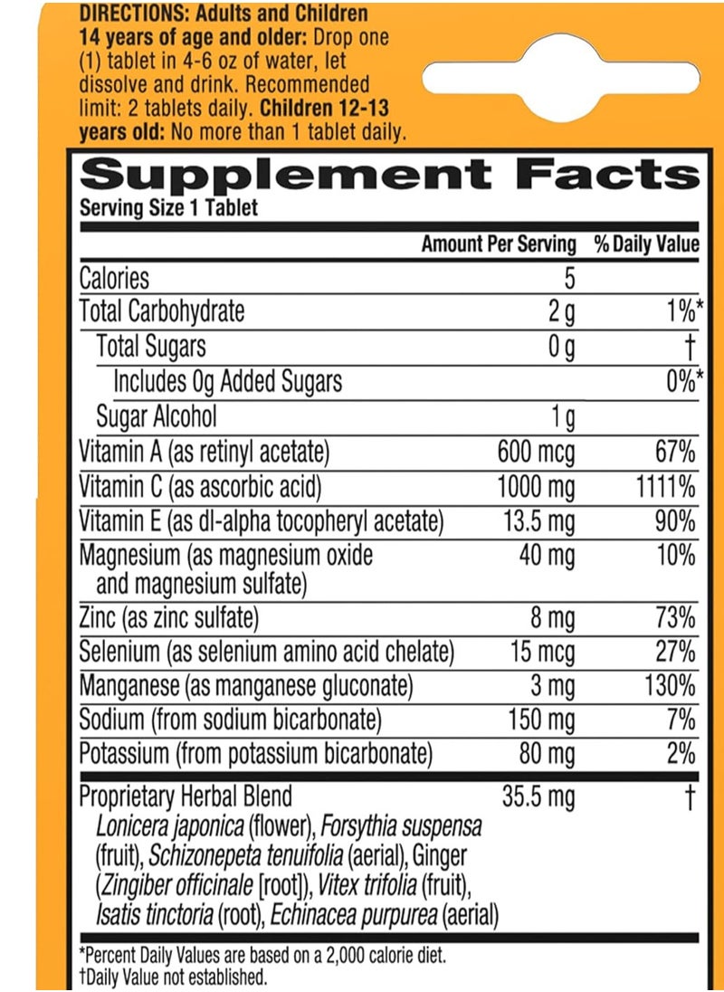 Airborne Original Crafted Vitamin C, Very Berry, 10 Effervescent Tablets  - Image 2