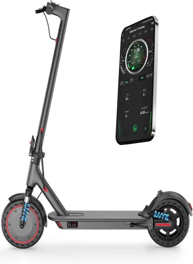 Sandinrayli Electric Scooter for Adults, 350W Motor, Up to 22 Miles Long Range, 8.5" /10" Solid Tires, 265 lbs Load Capacity, Foldable Commuting e-Scooter with Dual Braking System and App - Image 1