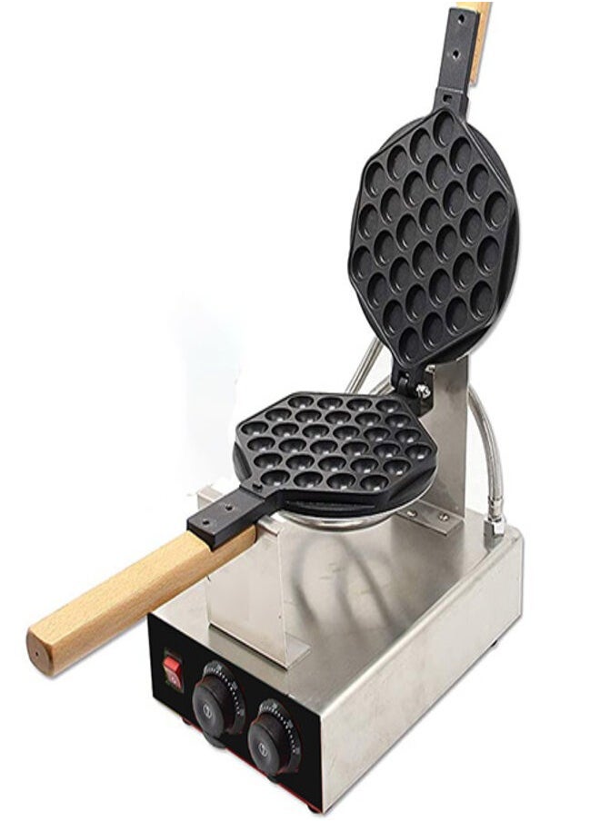 BOSTON COOLERS - BOSTON COOLERS Commercial Bubble Waffle Maker – 220V, 1kW Electric Egg Waffle Machine – Non-Stick, Rotatable, Stainless Steel – Hong Kong-Style Crispy Waffles – Perfect for Cafés & Dessert Shops - Image 1
