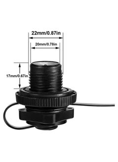SYOSI SYOSI Air Valve Replacement, 4Pcs Kayak Raft Plug Replacement, Inflatable Boat Spiral Air Plug Boston Valve, for Kayak Rubber Dinghy Pool Boat Airbeds, Black  - Image 3
