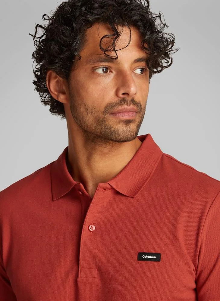 CALVIN KLEIN Slim Stretch Pique Polo