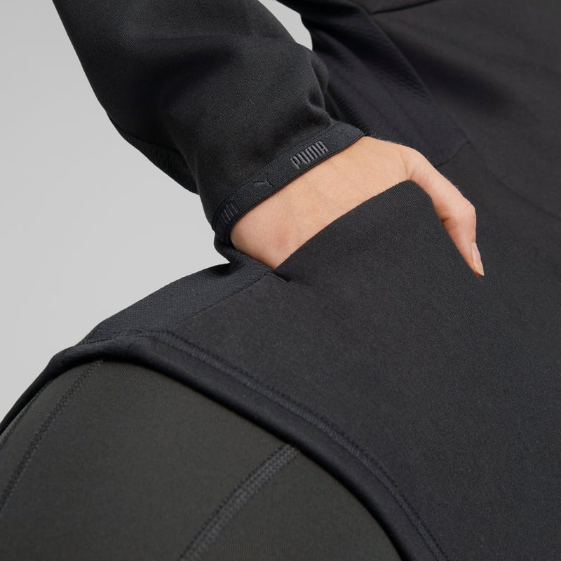 PUMA EVOSTRIPE Womens Black Full-Zip Hoodie - Image 3