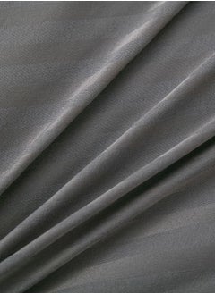 LUNA Home Fitted sheet with elastic corner 160*200 + 30 cm with 2 pillow cases, bedsheet set of 3 piece queen size, dark grey.  - Image 3