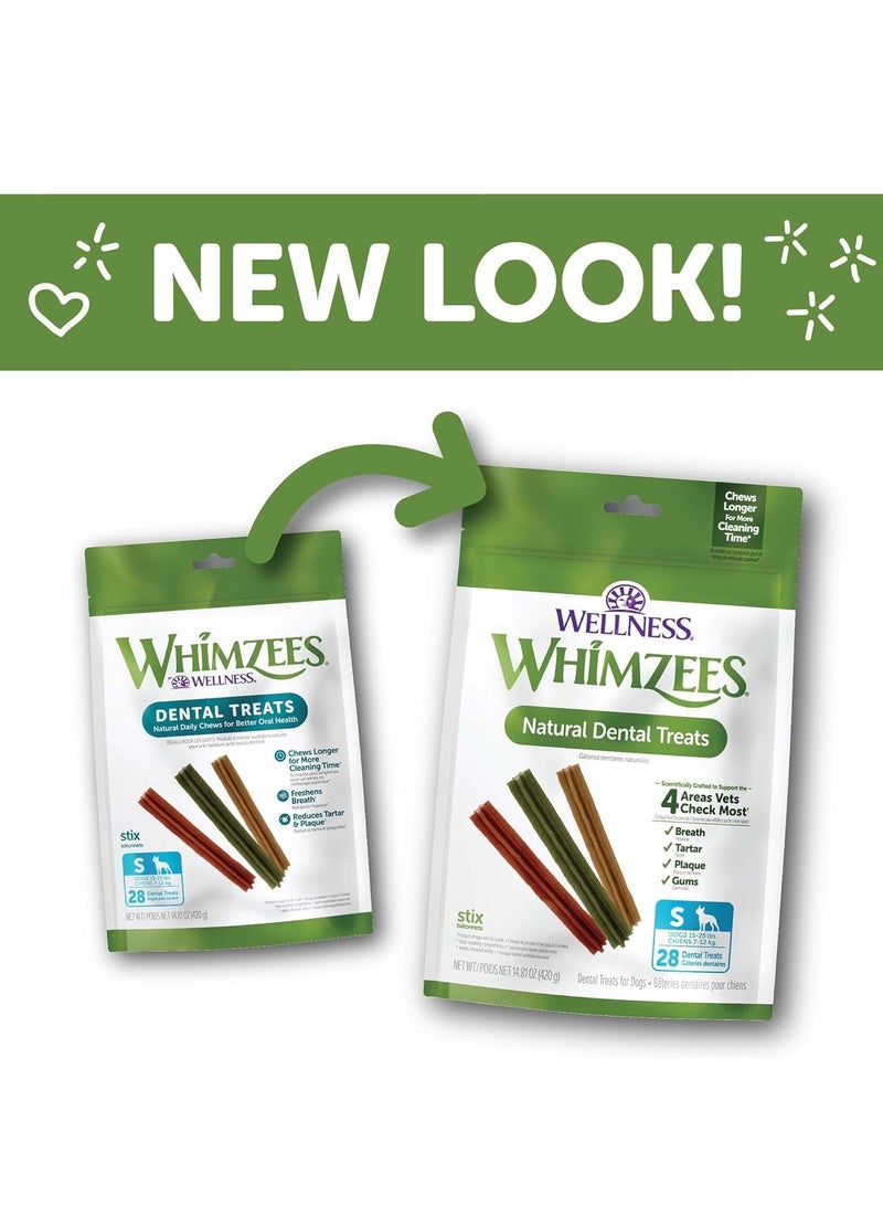 ويمزيس من Wellness Dental Chews للكلاب مكافآت طبيعية طويلة الأمد لأسنان أنظف ونفس منعش خالية من الحبوب ومضادة للحساسية 28 قطعة مضغ - Image 3