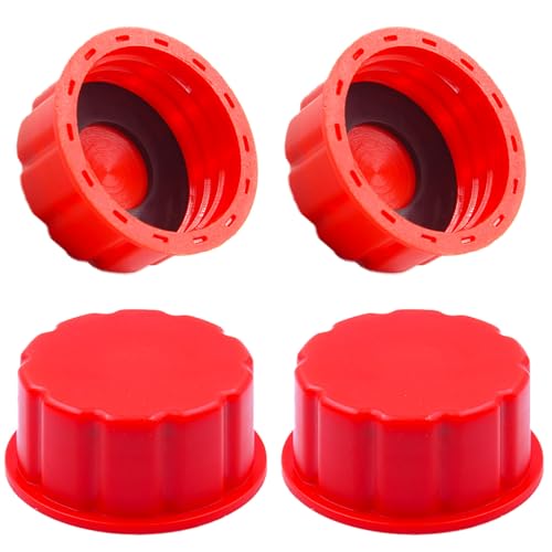 BDFHYK 4 PCS Universal Gas Can Cap Replacement Coarse Thread Fuel Tank Lid Fits 12510 Gallon Gas Cans Compatible with Midwest Briggs Stratton Scepter Most PlasticMetal Jerry Cans - Image 1