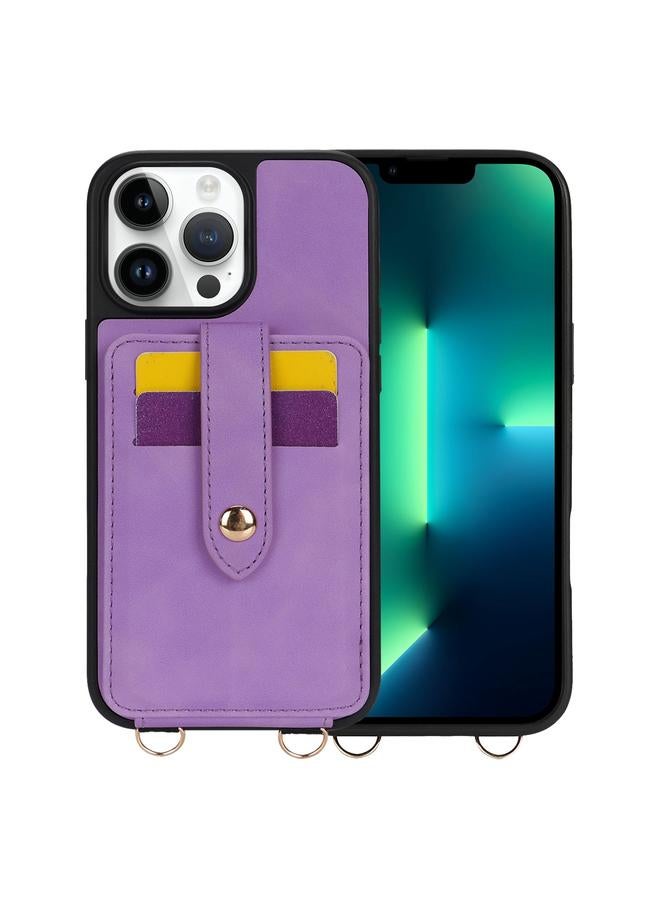 Zaboon Case For iPhone 13 Pro Max Crossbody Skin Card Bag Lanyard Phone Case - Image 1