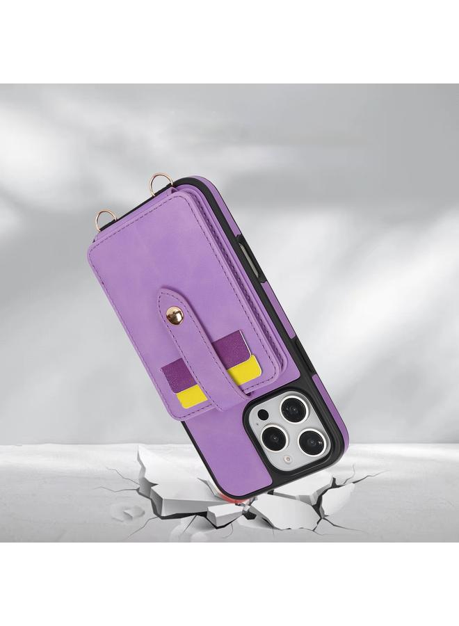 Zaboon Case For iPhone 13 Pro Max Crossbody Skin Card Bag Lanyard Phone Case - Image 5